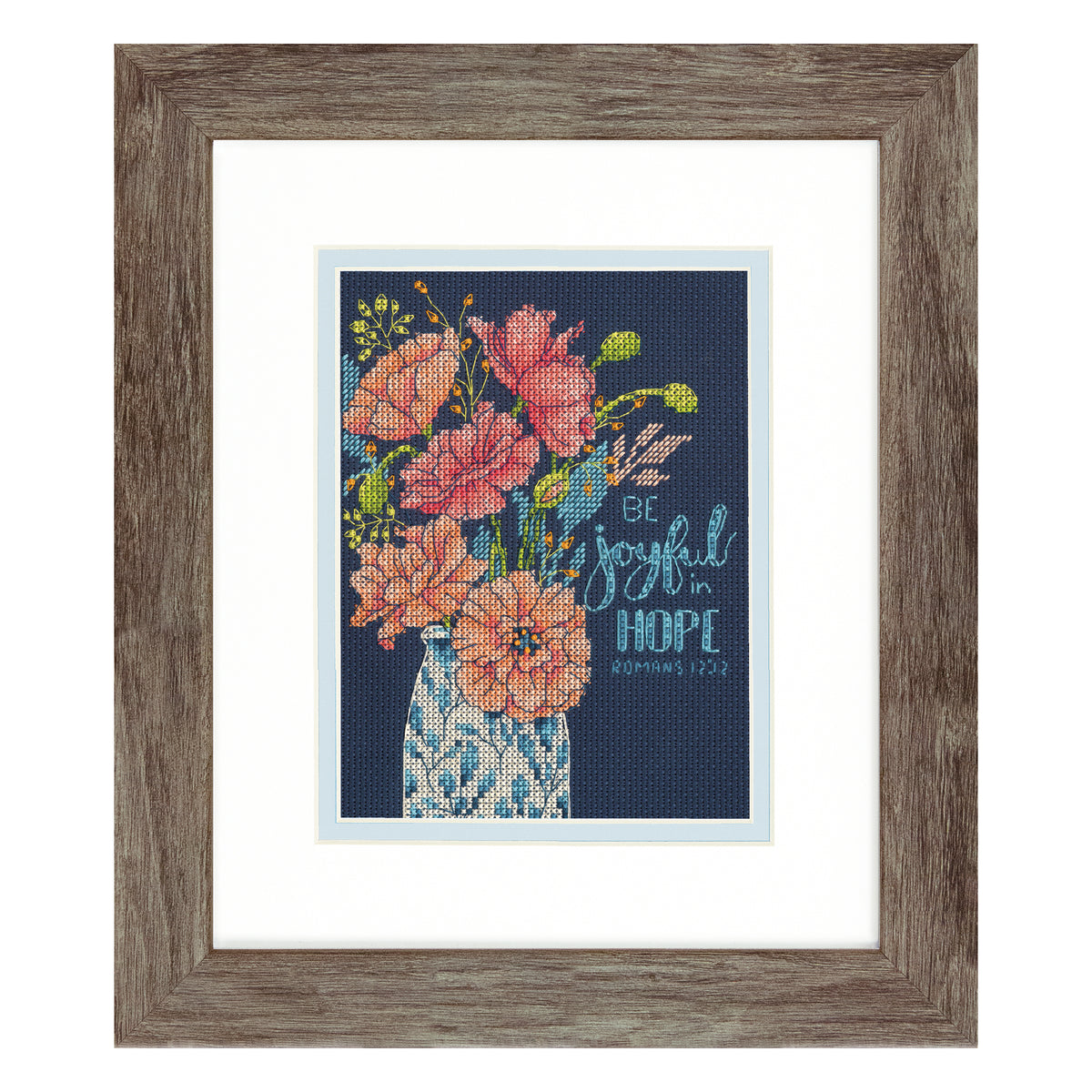 Dimensions Joyful Floral Counted Cross Stitch Kit, 5" x 7"