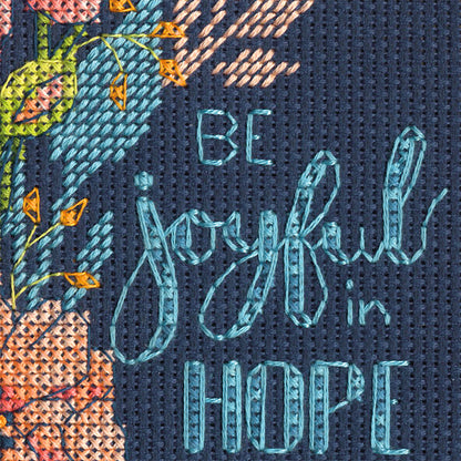 Dimensions Joyful Floral Counted Cross Stitch Kit, 5" x 7"