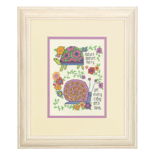 Dimensions Take Your Time Counted Cross Stitch Kit, 5" x 7"