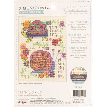 Dimensions Take Your Time Counted Cross Stitch Kit, 5" x 7"
