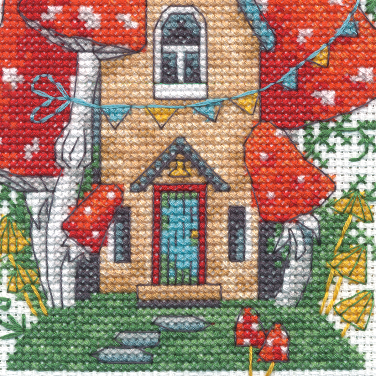 Dimensions Forest House Counted Cross Stitch Kit, 5" x 7"