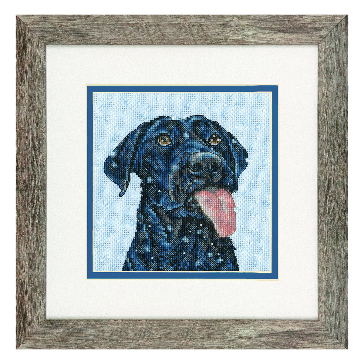 Dimensions Snow Dog Counted Cross Stitch Kit, 6" x 6"