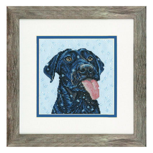 Dimensions Snow Dog Counted Cross Stitch Kit, 6" x 6"