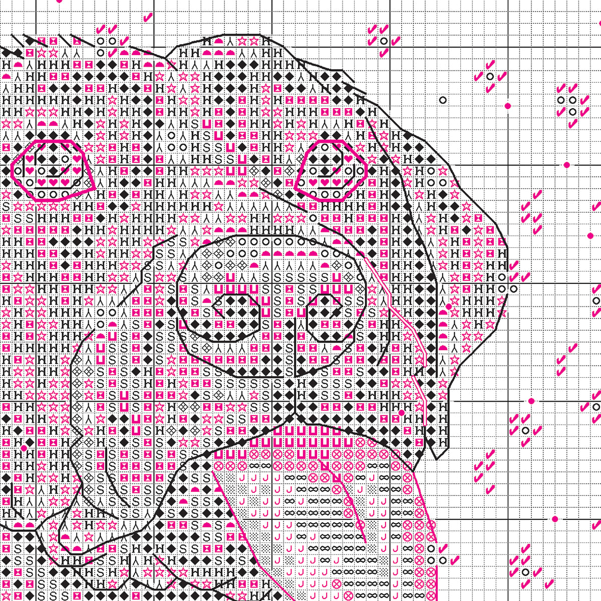Dimensions Snow Dog Counted Cross Stitch Kit, 6" x 6"