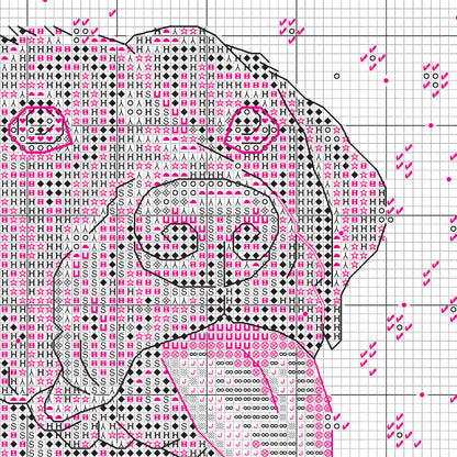 Dimensions Snow Dog Counted Cross Stitch Kit, 6" x 6"