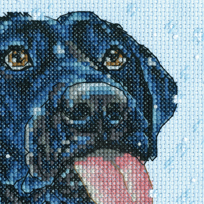 Dimensions Snow Dog Counted Cross Stitch Kit, 6" x 6"