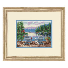 Dimensions Gold Collection Petite Lakeside Morning Counted Cross Stitch Kit, 7" x 5"