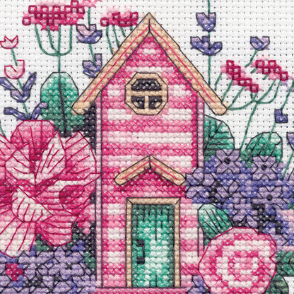Dimensions Teacup House Counted Cross Stitch Kit, 6" x 6"