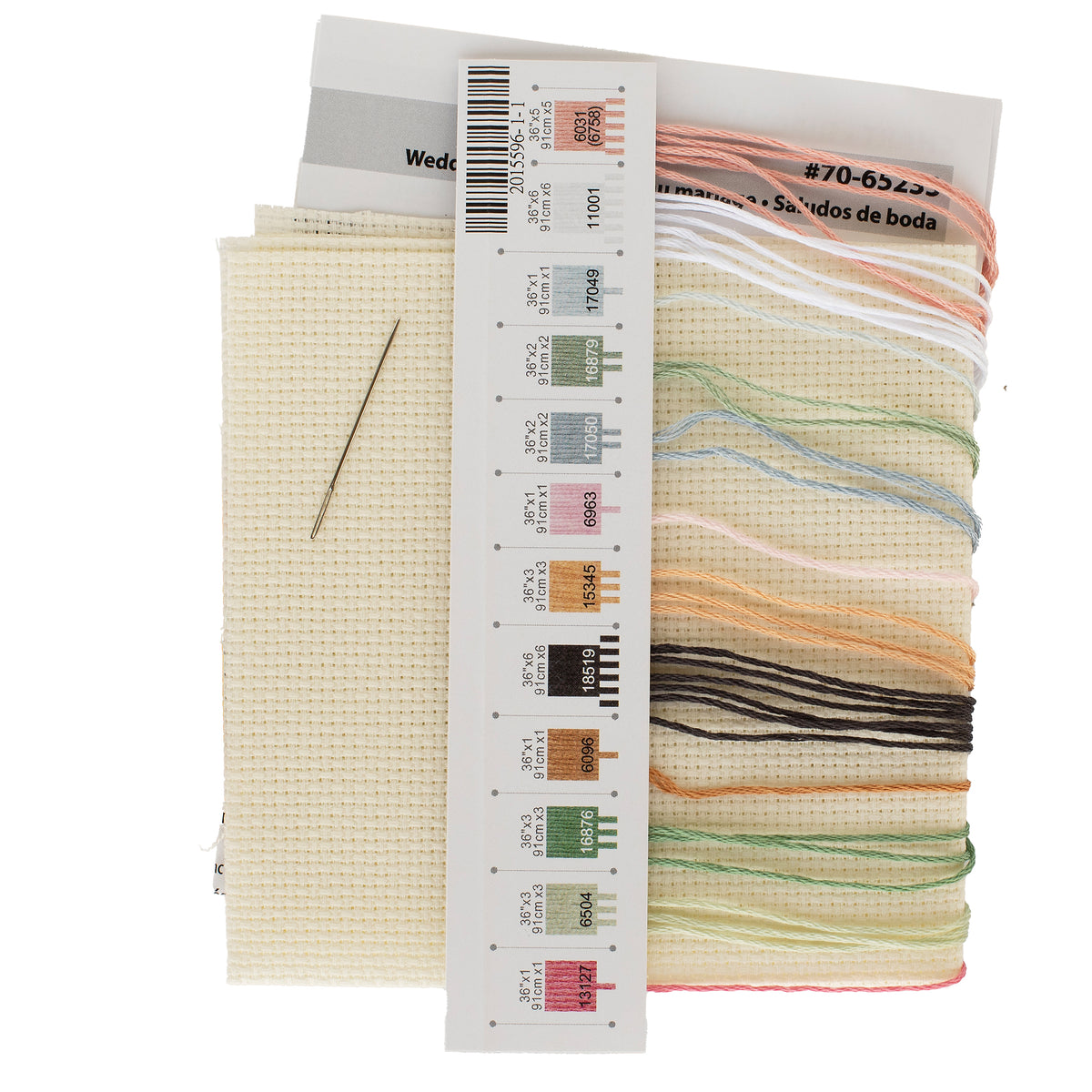 Dimensions Wedding Cheers Counted Cross Stitch Kit, 6" x 6"