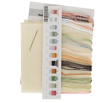 Dimensions Wedding Cheers Counted Cross Stitch Kit, 6" x 6"