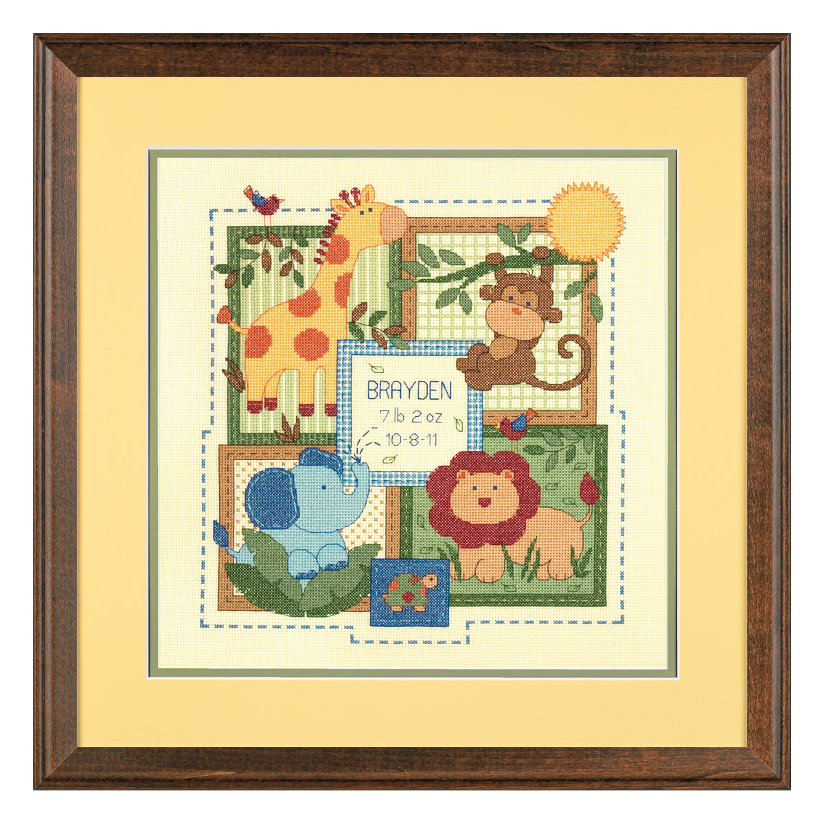 Dimensions Savannah Birth Record Counted Cross Stitch Kit, 12" x 12"