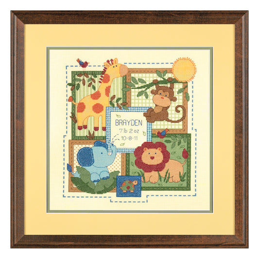 Dimensions Savannah Birth Record Counted Cross Stitch Kit, 12" x 12"
