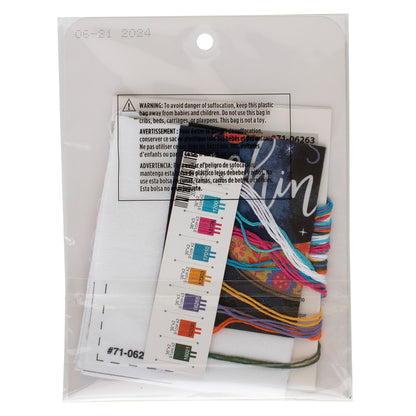 Dimensions Stars Shine Embroidery Kit, 5" x 7"