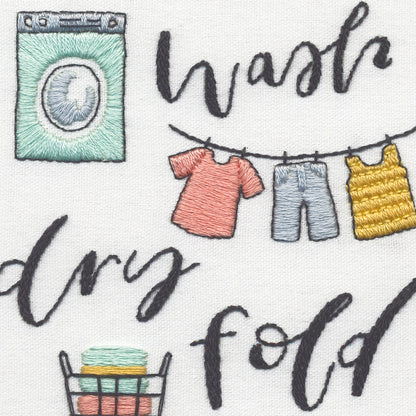 Dimensions Wash Dry Fold Embroidery Kit, 5" x 7"
