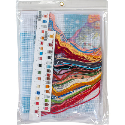 Dimensions Santa and Toys Stocking Needlepoint Kit, 16" long