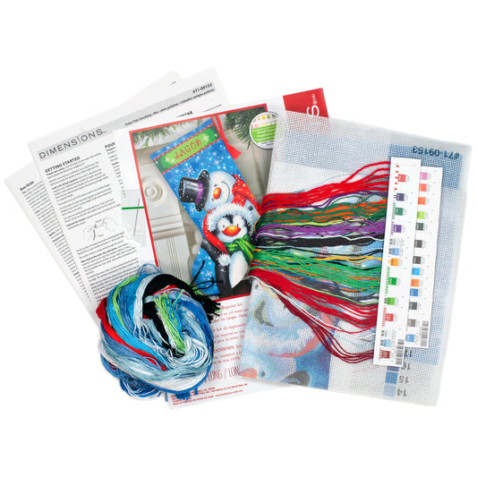 Dimensions Polar Pals Stocking Needlepoint Kit, 16" long