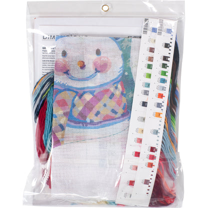 Dimensions Seasonal Snowman Stocking Needlepoint Kit, 16" long