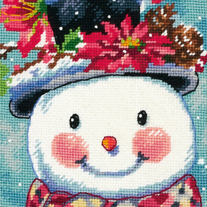 Dimensions Seasonal Snowman Stocking Needlepoint Kit, 16" long
