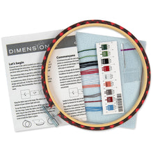 Dimensions Holiday Family Truck Counted Cross Stitch Kit, 6" diameter