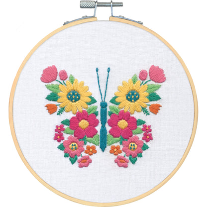 Dimensions Butterfly Embroidery Kit, 6" diameter