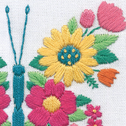 Dimensions Butterfly Embroidery Kit, 6" diameter