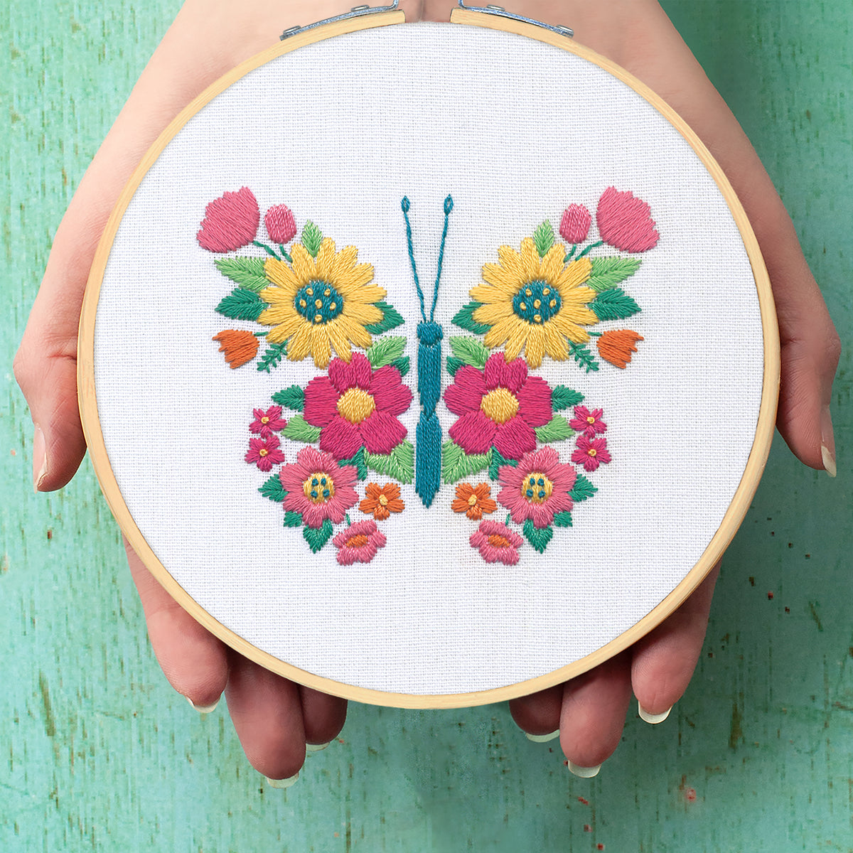 Dimensions Butterfly Embroidery Kit, 6" diameter