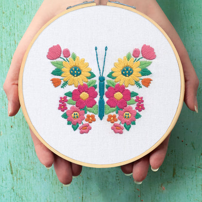 Dimensions Butterfly Embroidery Kit, 6" diameter