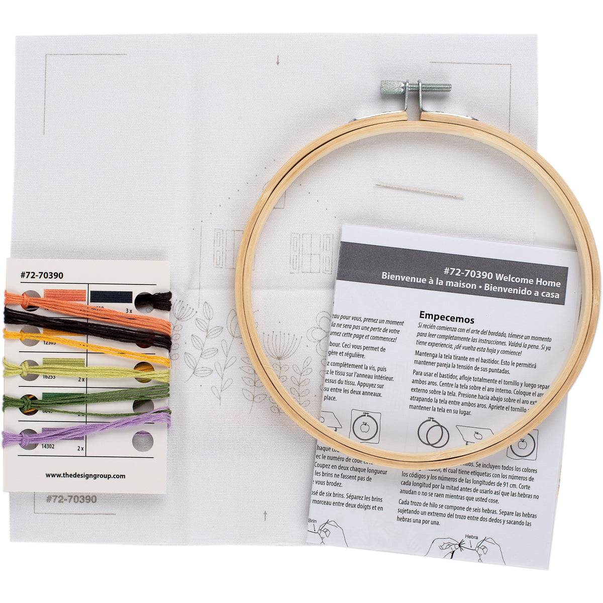 Dimensions Welcome Home Embroidery Kit, 6" diameter
