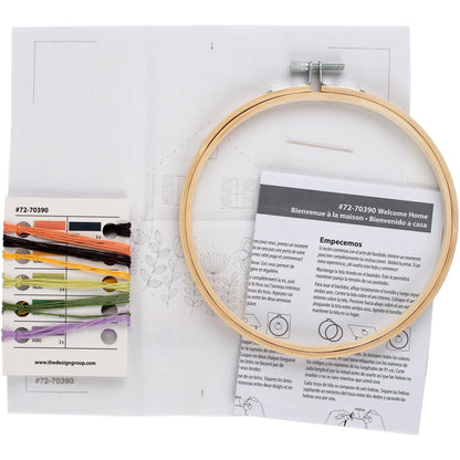 Dimensions Welcome Home Embroidery Kit, 6" diameter
