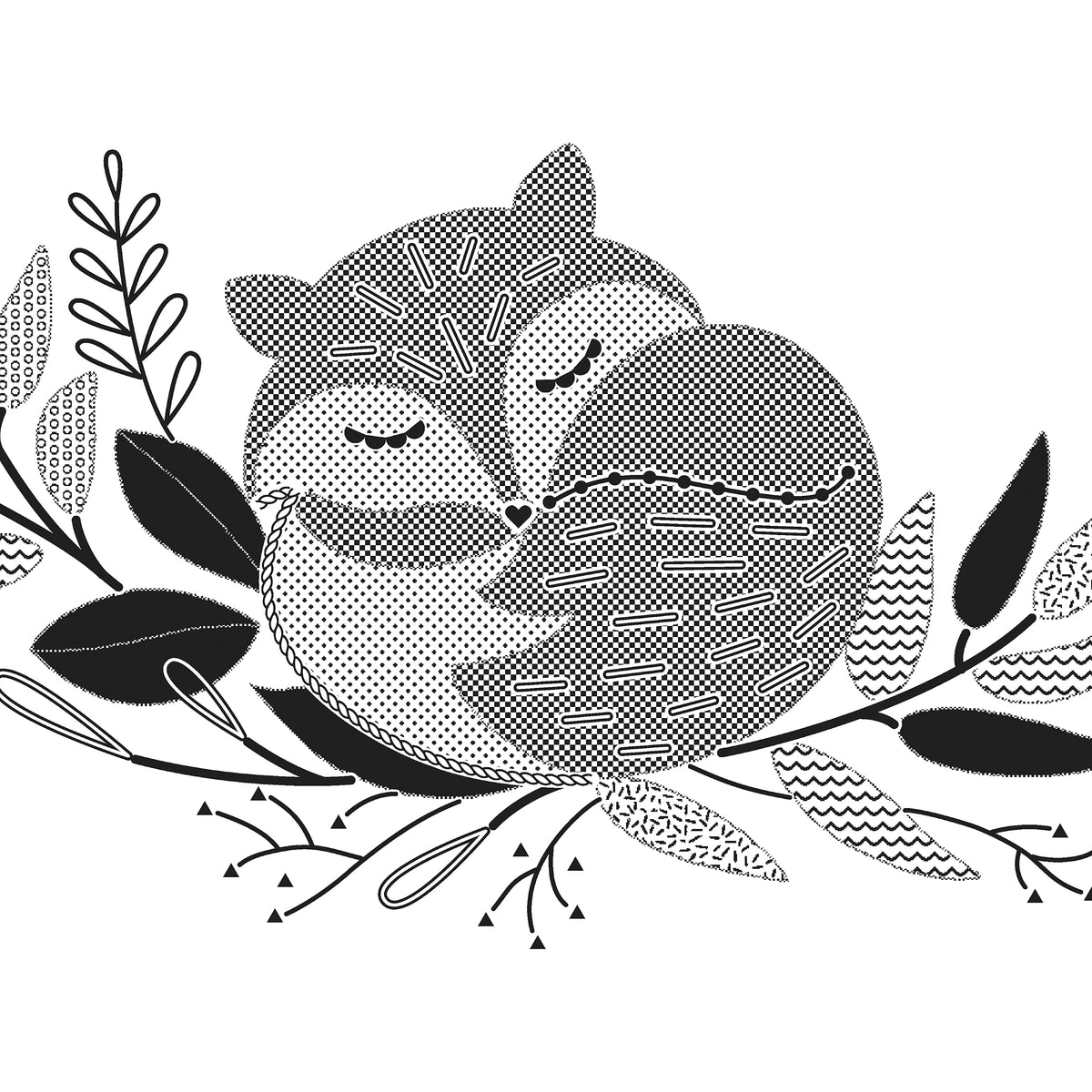 Dimensions Fox Birth Record Embroidery Kit, 6" diameter