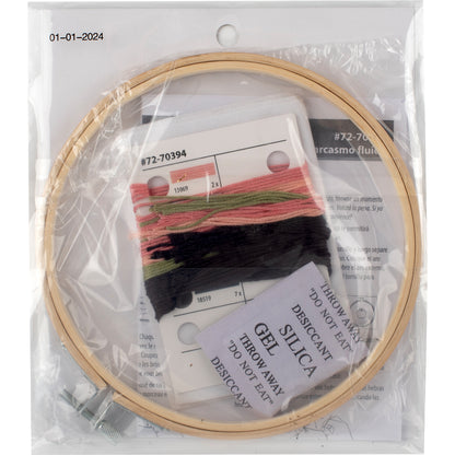 Dimensions Fluent Sarcasm Embroidery Kit, 6" diameter