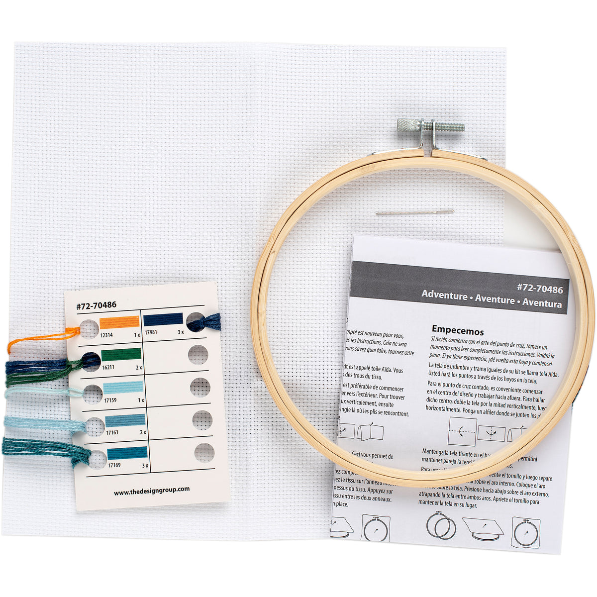 Dimensions Adventure Awaits Counted Cross Stitch Kit, 6" diameter