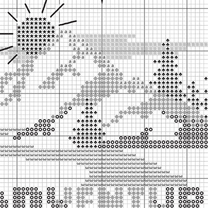 Dimensions Adventure Awaits Counted Cross Stitch Kit, 6" diameter