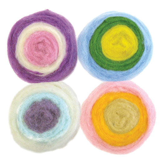 Dimensions Pastel Wool Roving Rolls, 2 oz/56 g