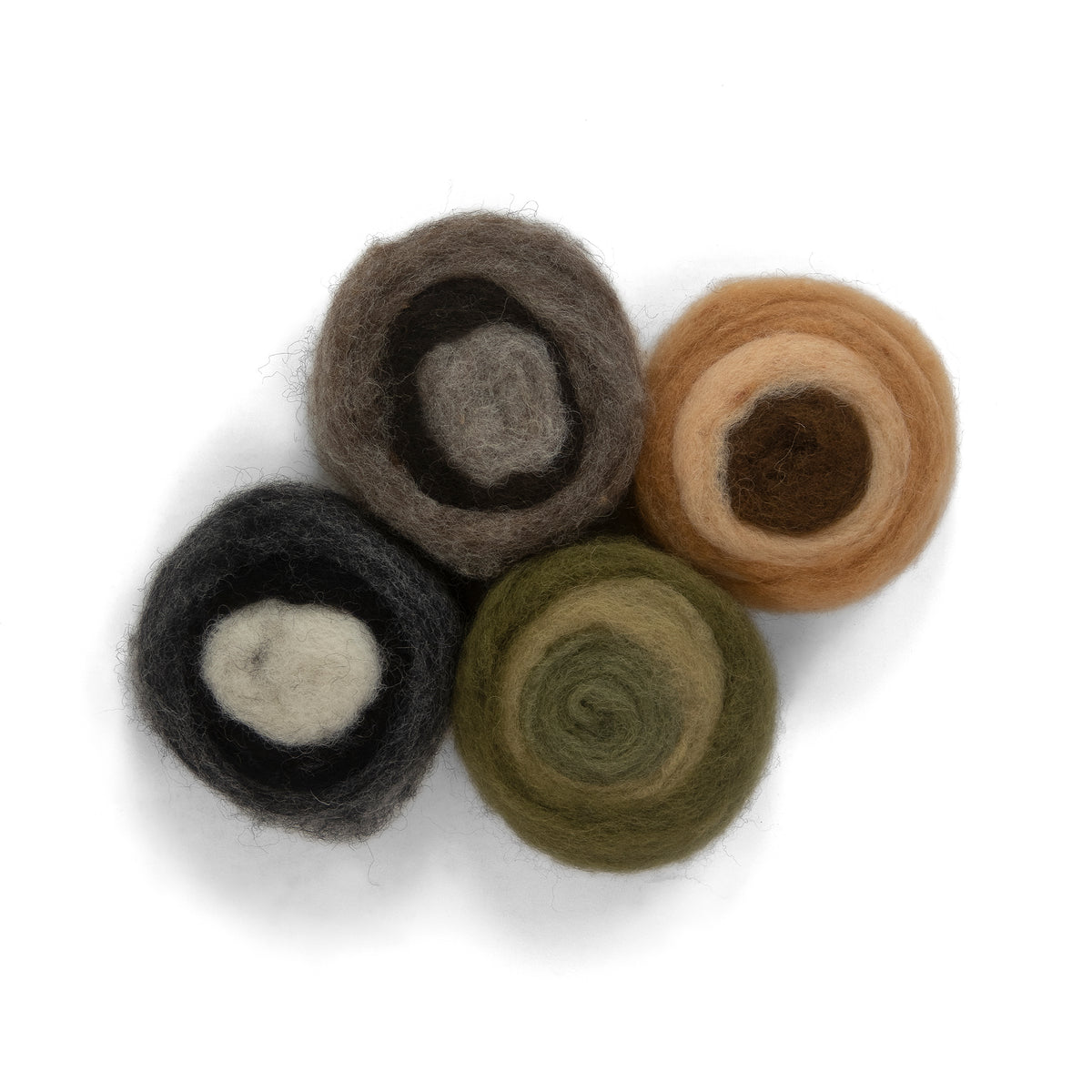 Dimensions Earth Tones Wool Roving Rolls, 2 oz/56 g