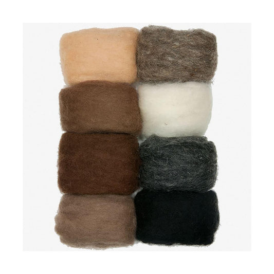 Dimensions Earth Tone Wool Roving Value Pack, 2.8 oz/80 g