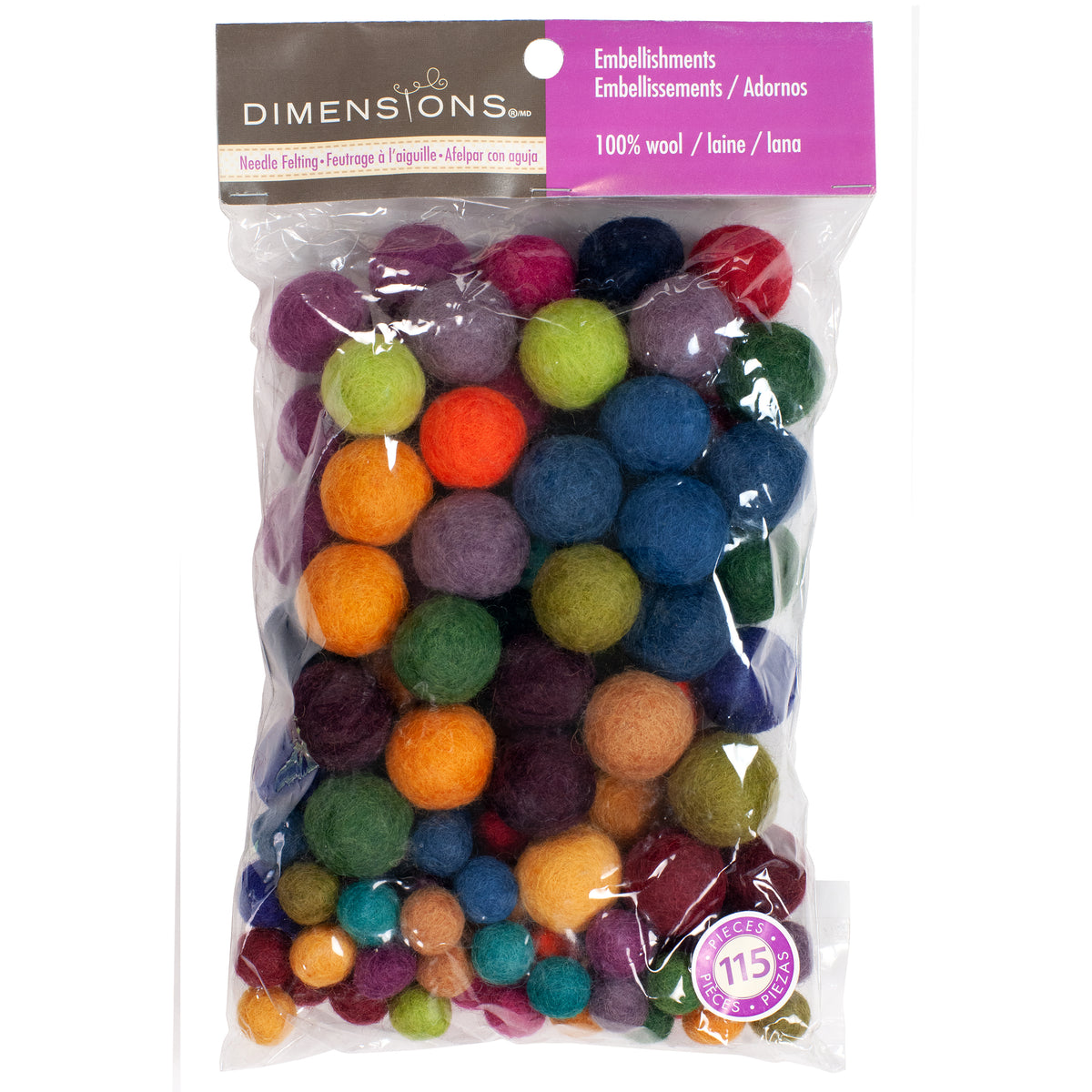 Dimensions Value Pack Wool Ball Assortment, 115 pieces