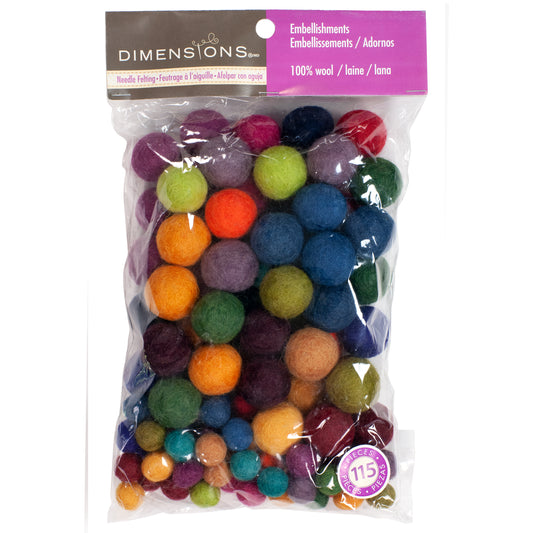 Dimensions Value Pack Wool Ball Assortment, 115 pieces