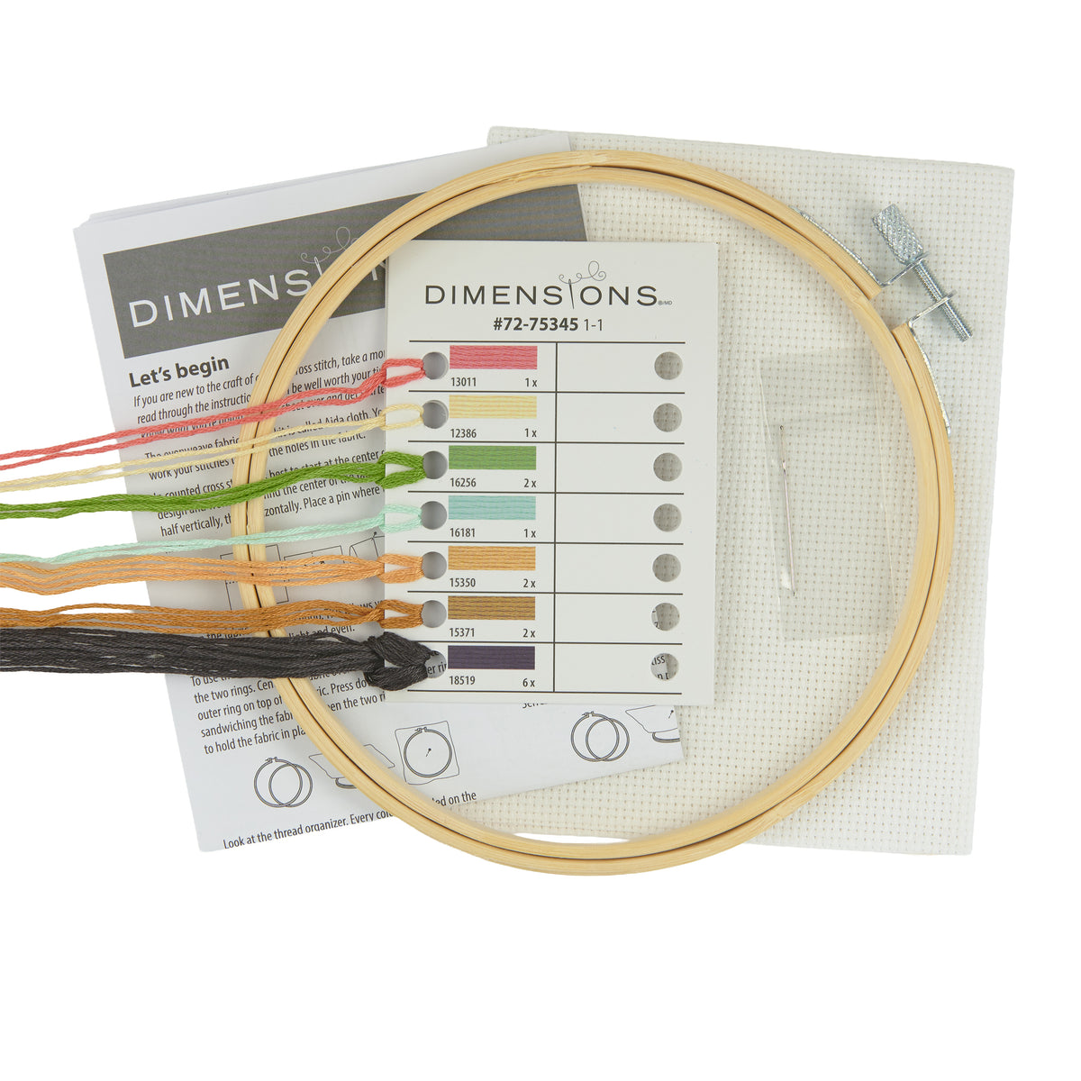 Dimensions Laundry Day Counted Cross Stitch Kit, 6" diameter
