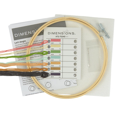 Dimensions Laundry Day Counted Cross Stitch Kit, 6" diameter