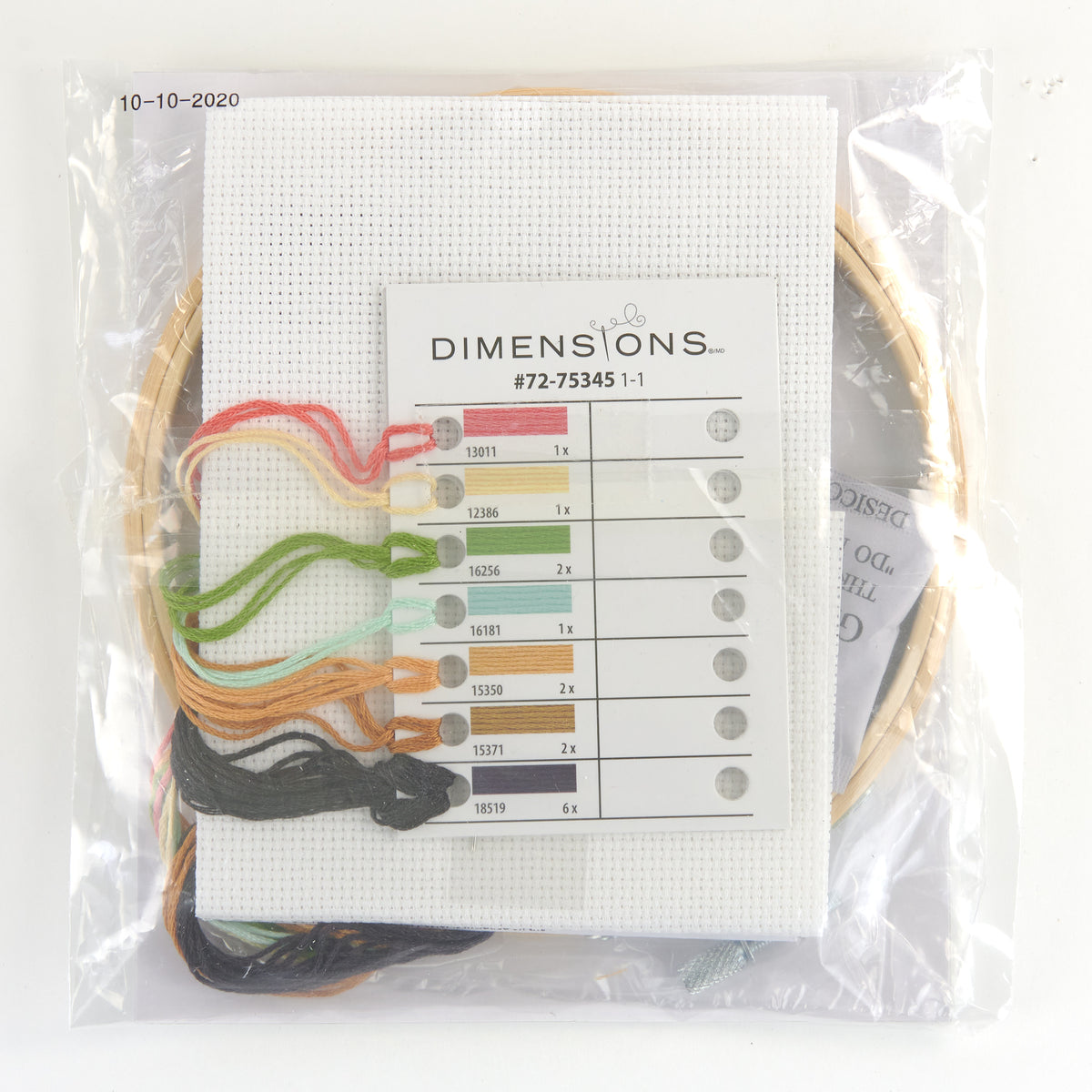 Dimensions Laundry Day Counted Cross Stitch Kit, 6" diameter