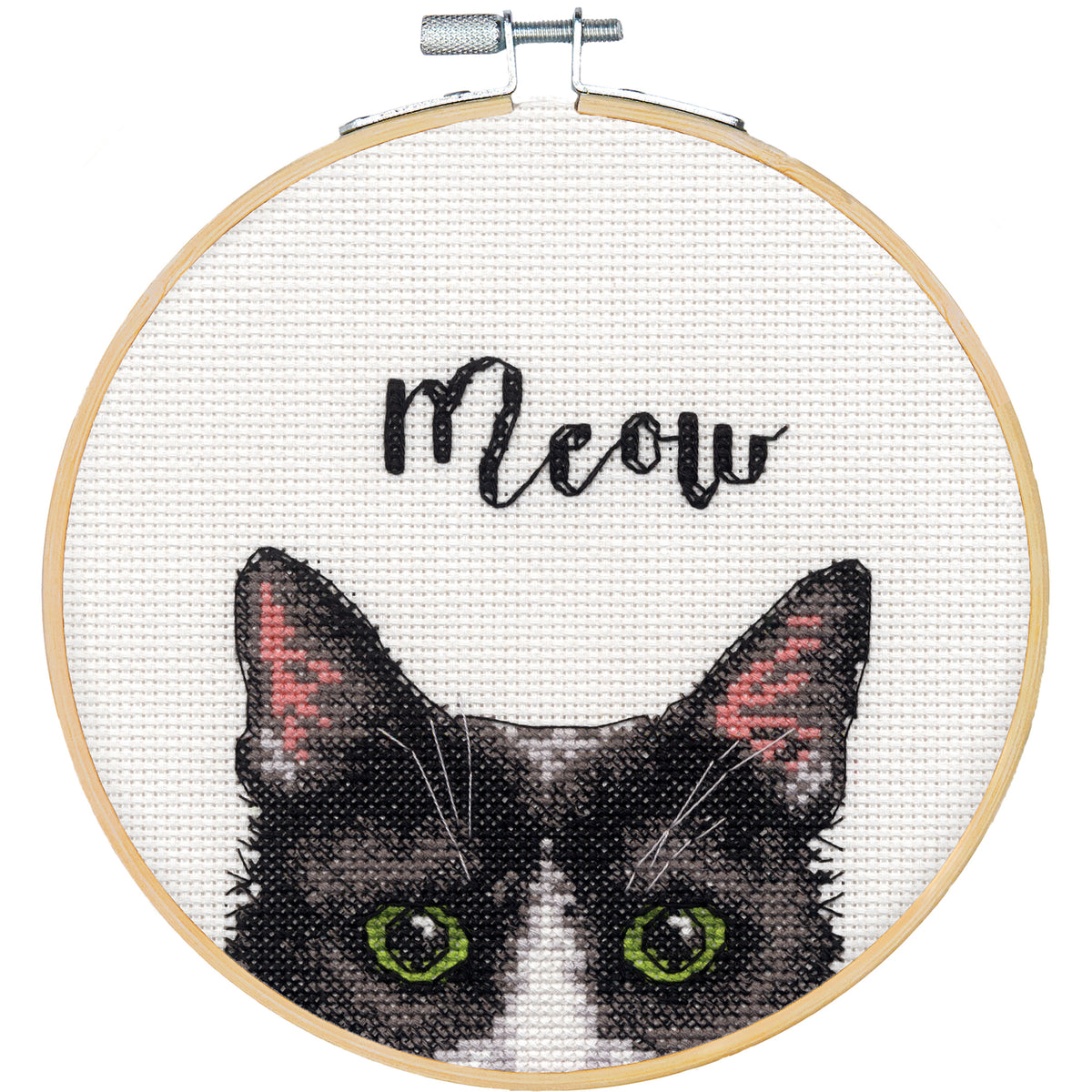 Dimensions Meow Counted Cross Stitch Kit, 6" diameter