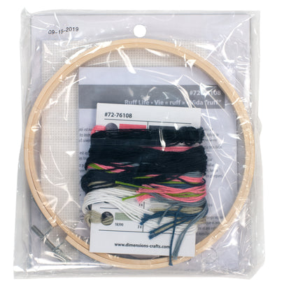 Dimensions Ruff Life Counted Cross Stitch Kit, 6" diameter