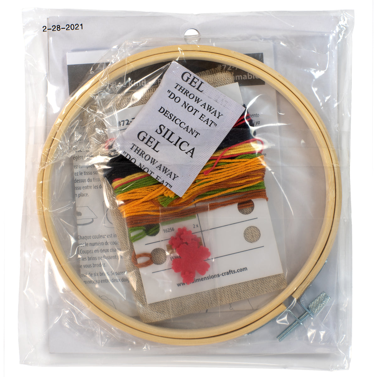 Dimensions Bee Kind Embroidery Kit, 6" diameter