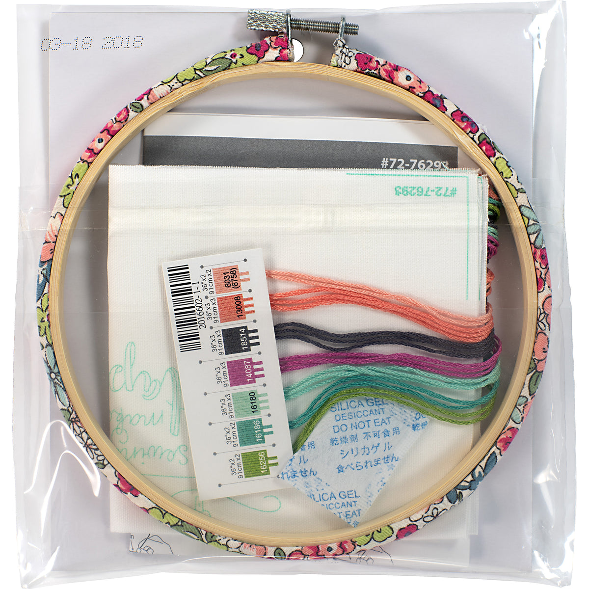 Dimensions Sew Happy Embroidery Kit, 6" diameter