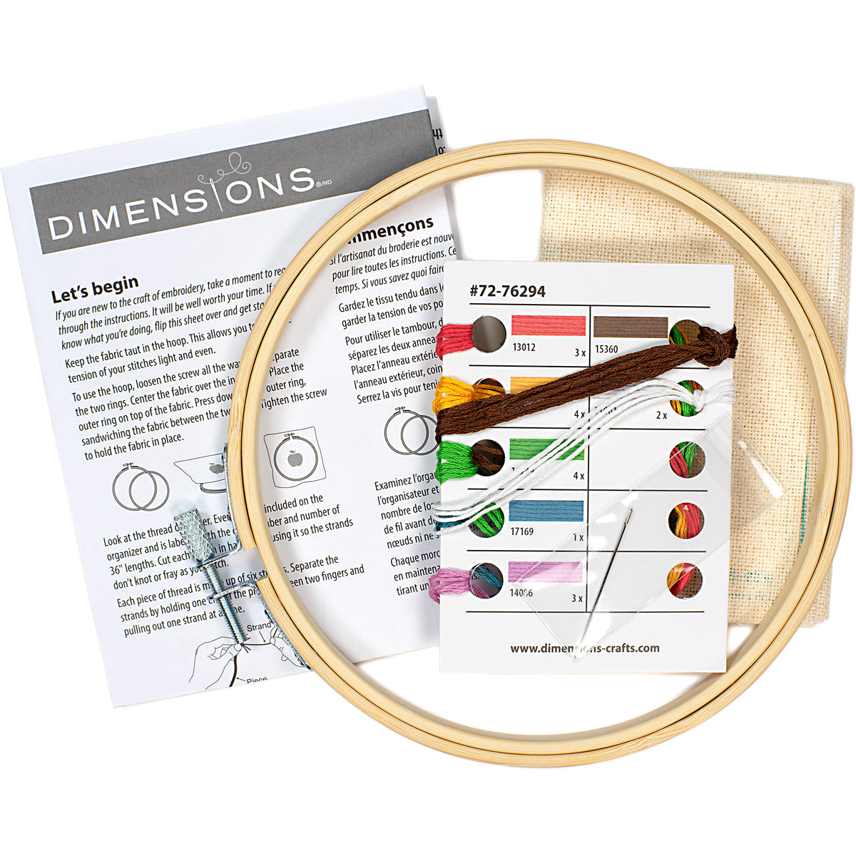 Dimensions Floral Jar Embroidery Kit, 6" diameter