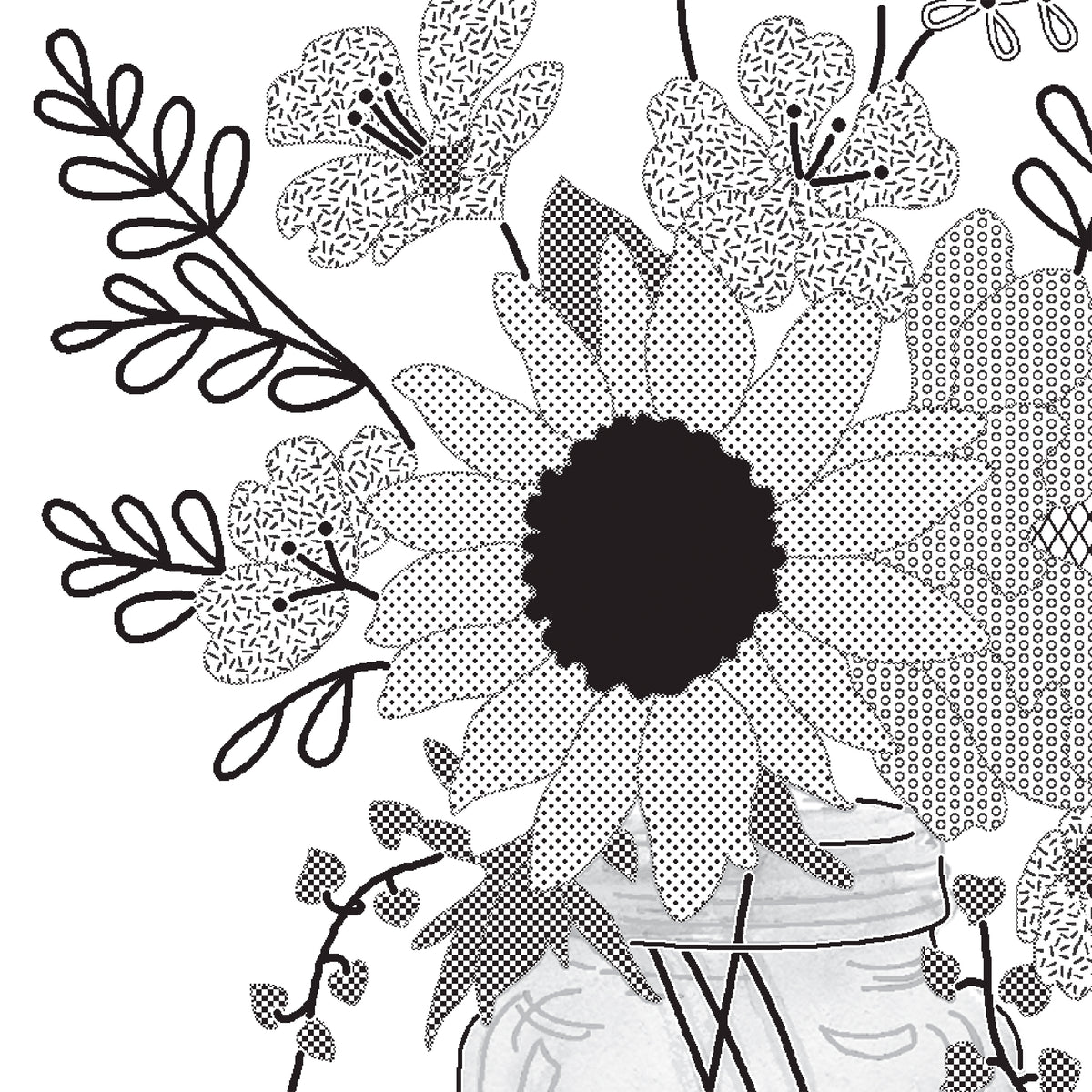 Dimensions Floral Jar Embroidery Kit, 6" diameter