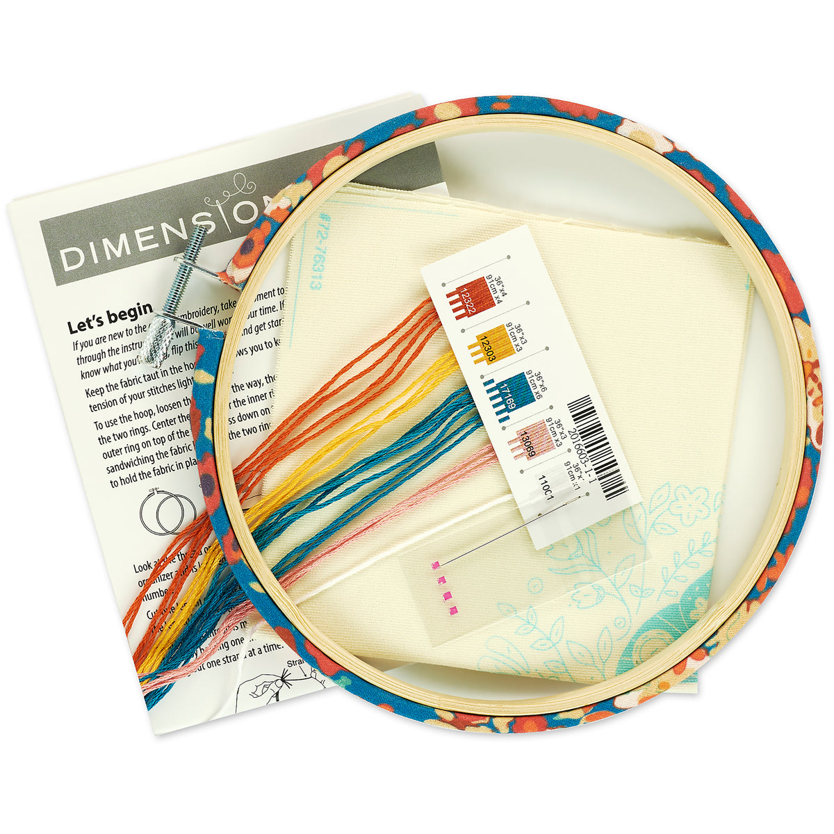 Dimensions Moth Embroidery Kit, 6" diameter
