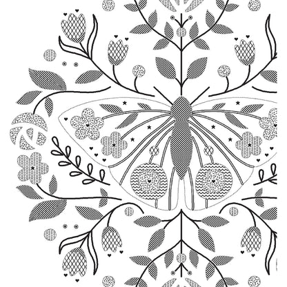 Dimensions Moth Embroidery Kit, 6" diameter