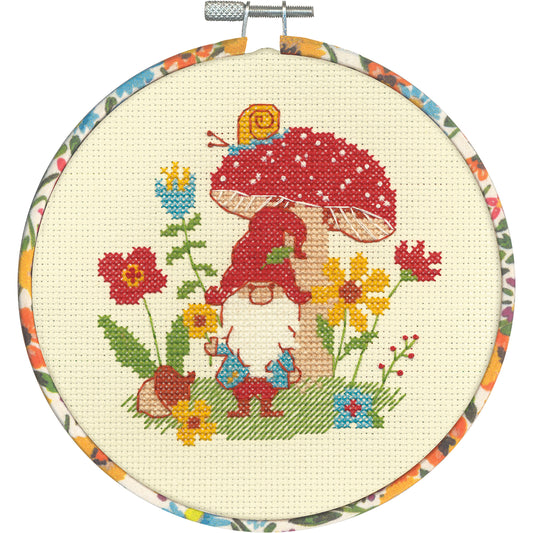 Dimensions Gnome Counted Cross Stitch Kit, 6" diameter